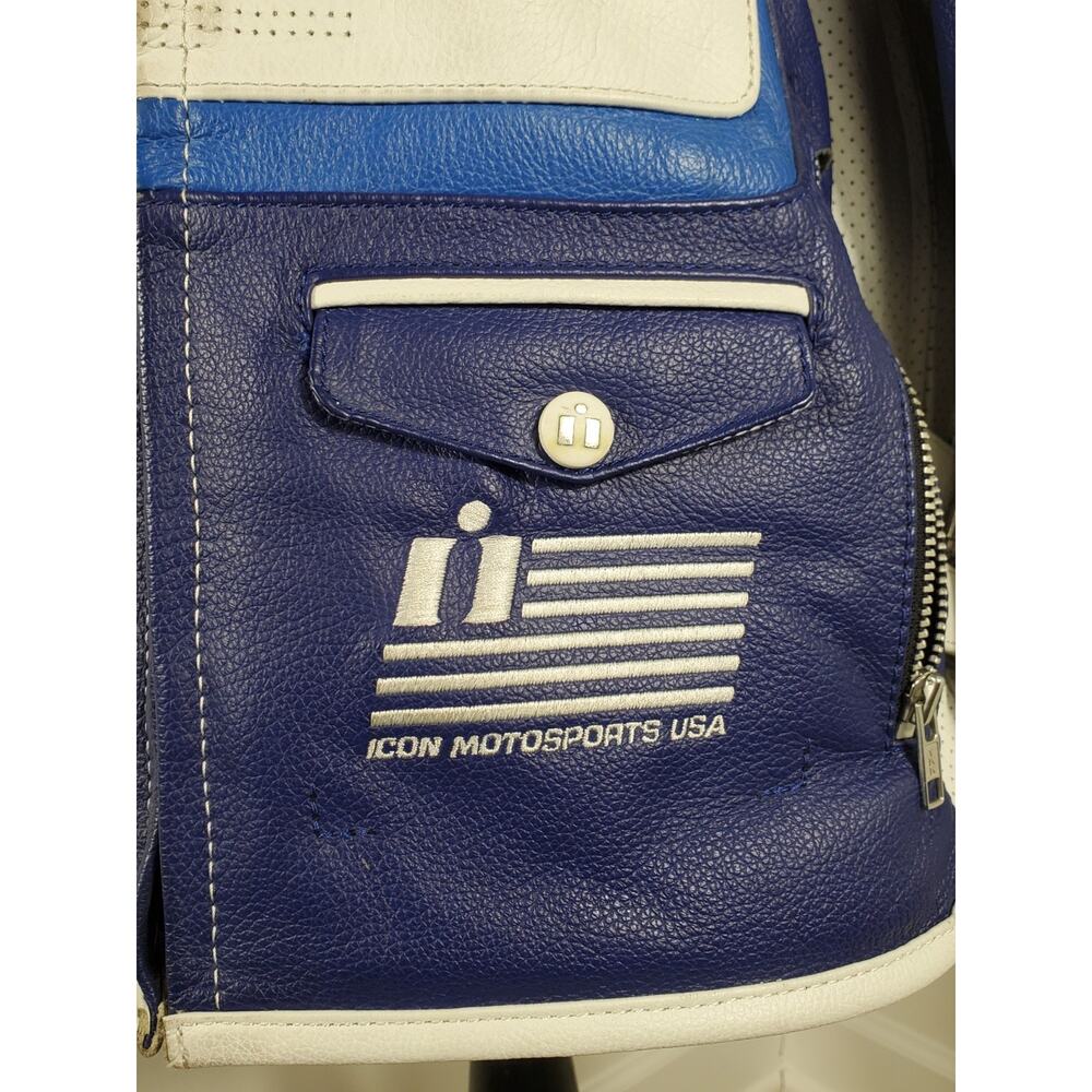 Suzuki ICON Motorbike Riding Jacket Motorcycle Leather Racing Jacket All Sizes - Picture 7 of 10